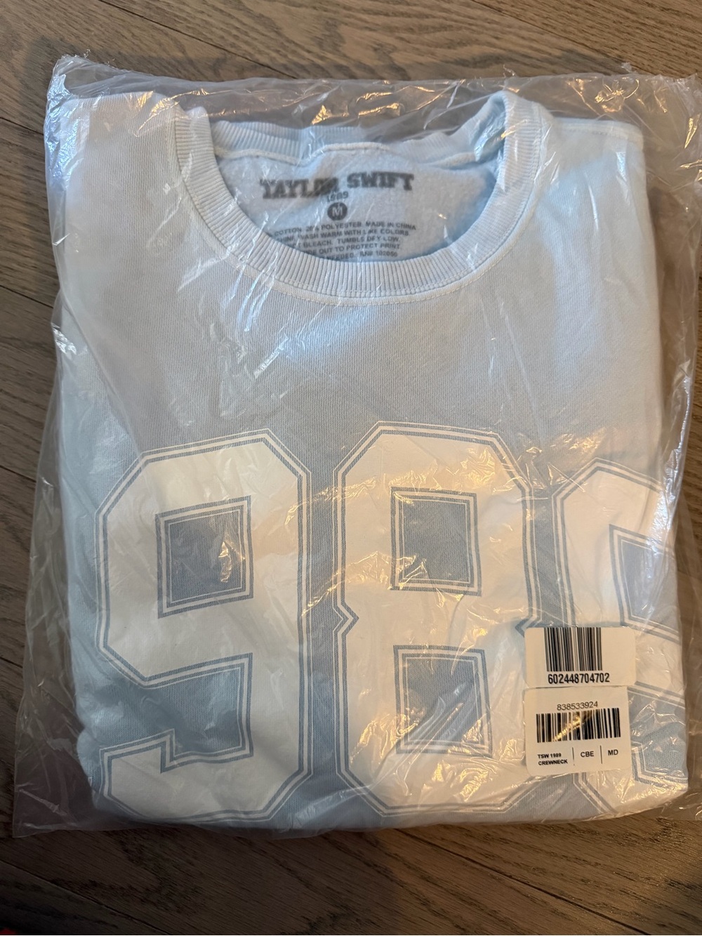 Taylor Swift Light Blue 1989 crewneck Sweater
